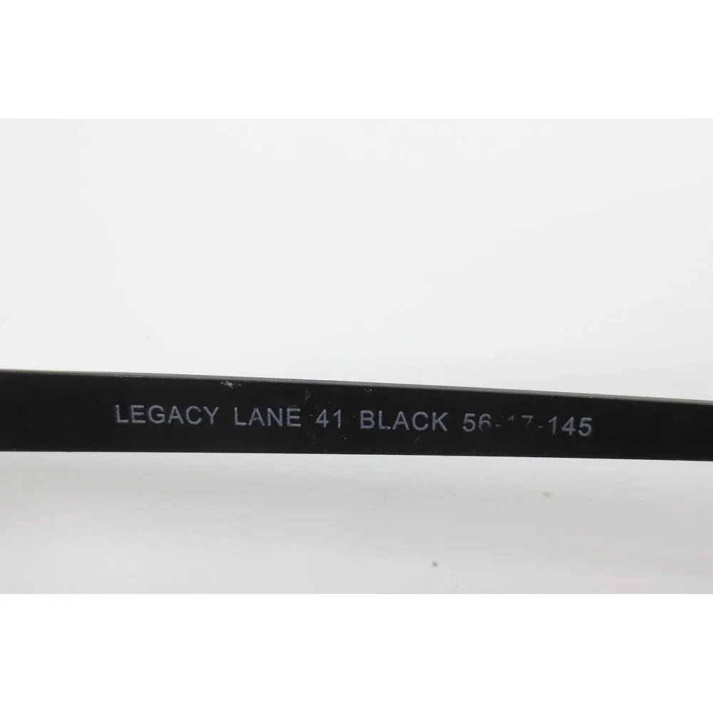 Legacy Lane 41 Black Cat Eye Eyeglasses Frames 56-17-145 Metal Women Mens